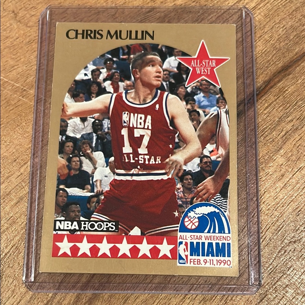 1990 NBA Hoops #22 Chris Mullin All-Star Golden State Warriors